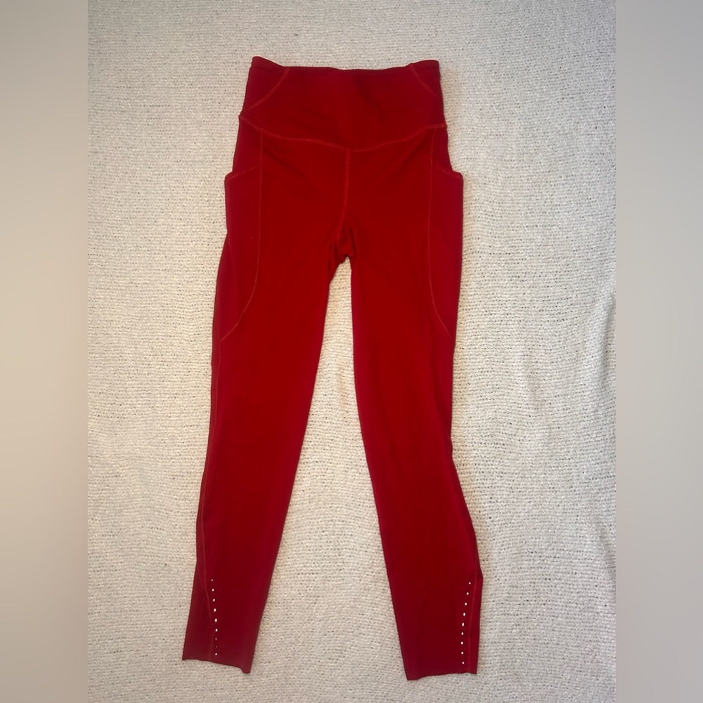 Lululemon red leggings size 4 never worn